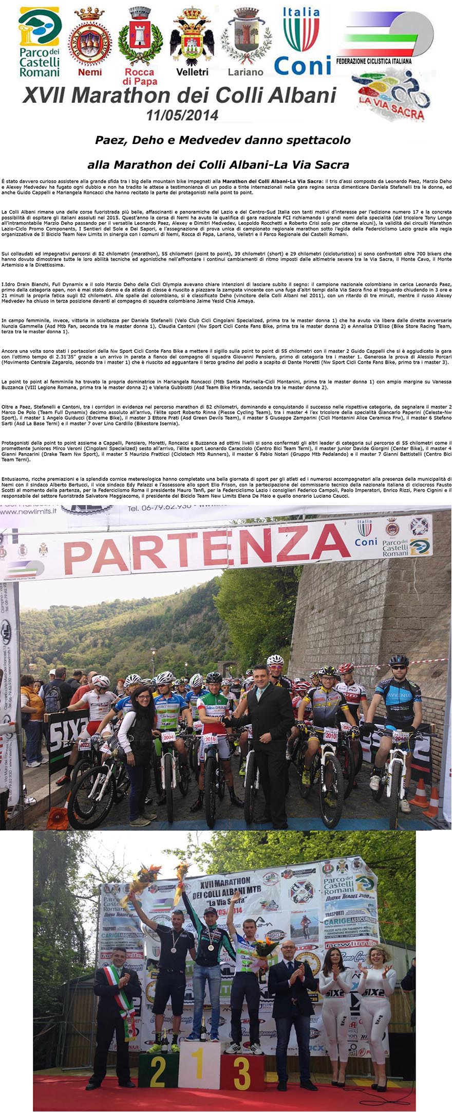 Mountain Bike Paez Deho e Medvedev danno spettacolo alla MARATHON DEI COLLI ALBANILA VIA SACRA-1.psd
